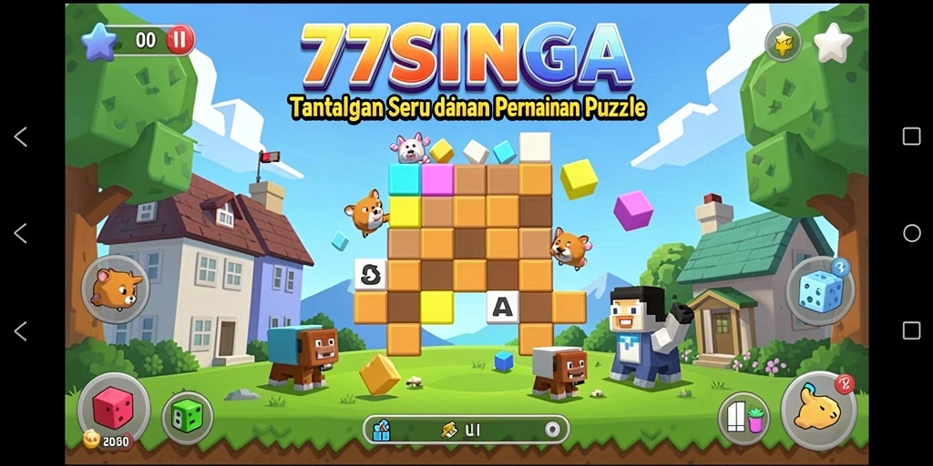 Screenshot gameplay 77SINGA yang menunjukkan tantangan Puzzle yang menarik.