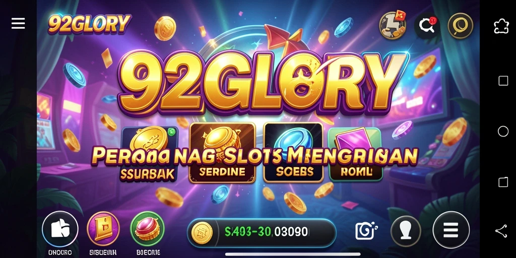 Tampilan gameplay seru dalam aplikasi 92GLORY yang penuh warna dan menarik.