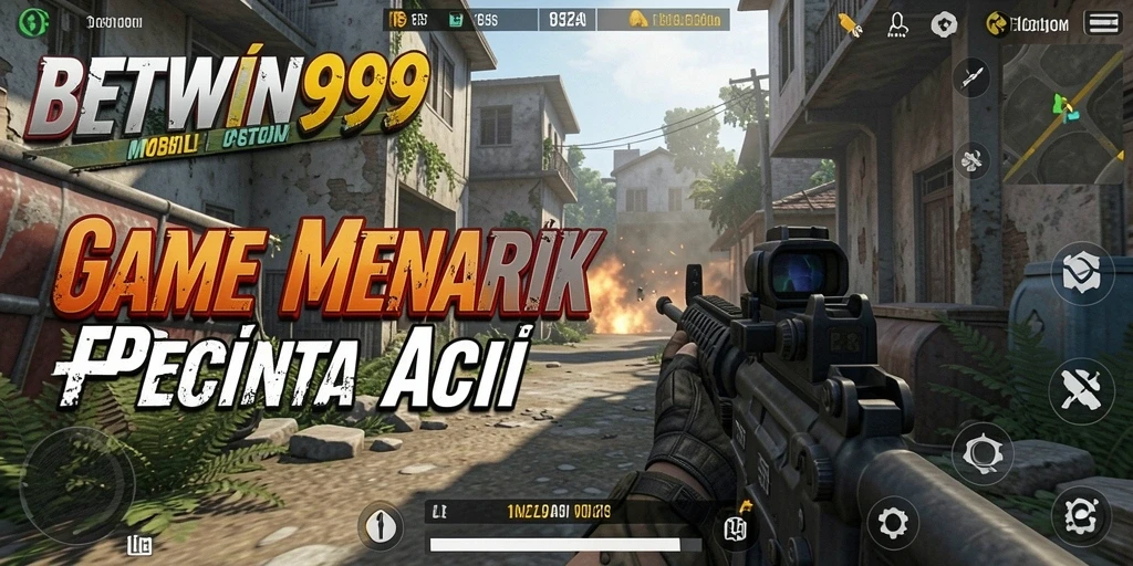 Tampilan gameplay seru BETWIN999 dalam pertempuran FPS.
