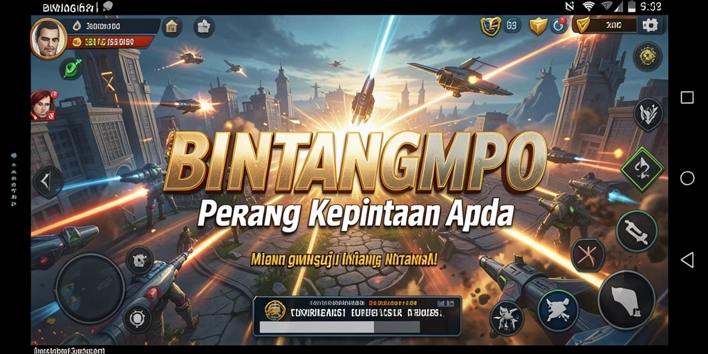 Tampilan gameplay BINTANGMPO yang menegangkan dan strategis.