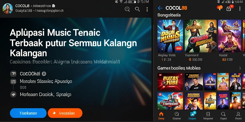 Tampilan gameplay COCOL88 dengan koleksi musik beragam.