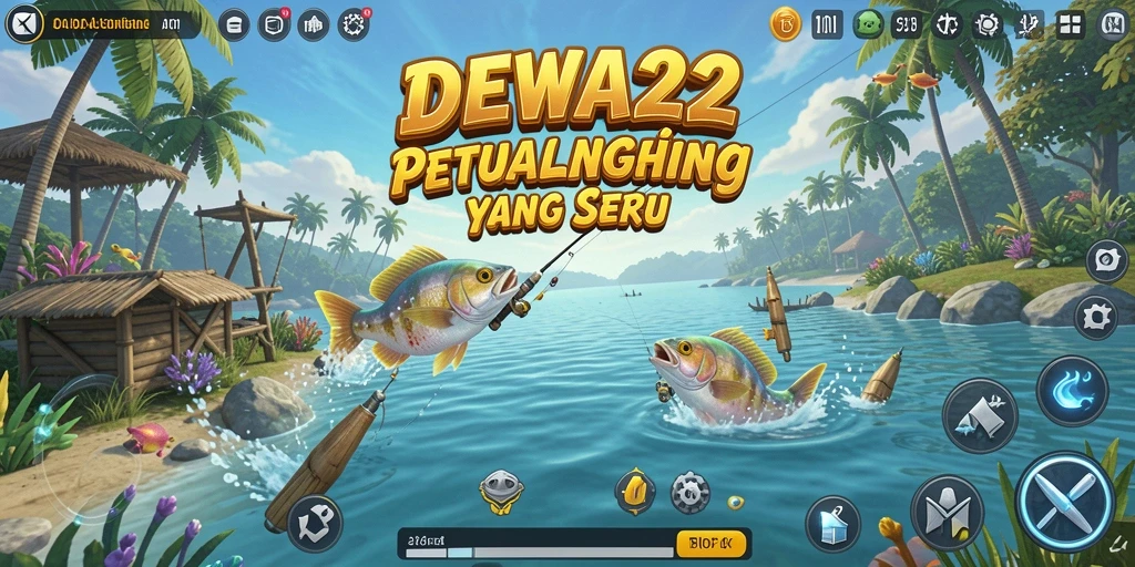 Tampilan game memancing yang menarik dan memikat hati.