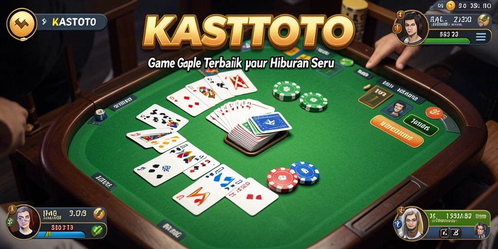 Screenshot gameplay KASTOTO yang menampilkan keseruan bermain Gaple.