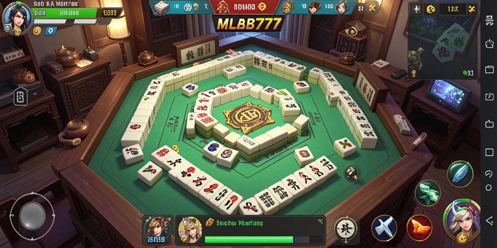 Gameplay seru di MLBB777 dengan tantangan Mahjong.
