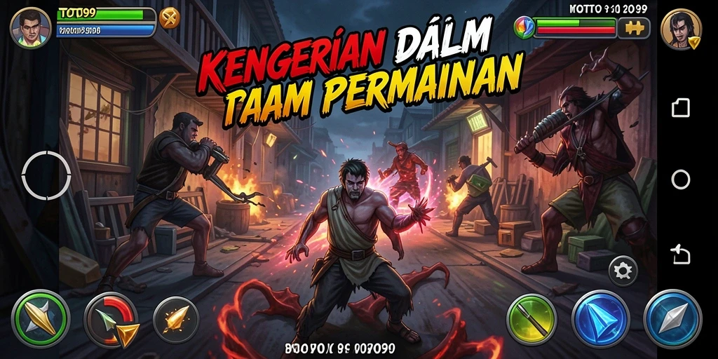 Screenshot utama TOTO99 menampilkan suasana horor yang mencekam.