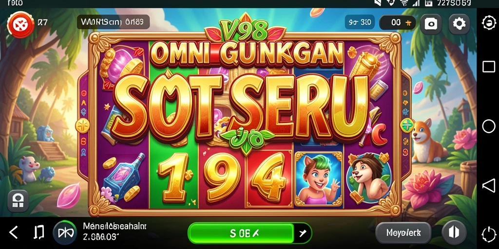 Screenshot utama V98 menampilkan gameplay Slot yang menarik dan seru.