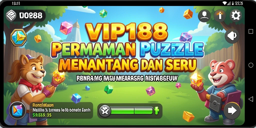 Tampilan gameplay seru dari VIP188 yang menyajikan tantangan Puzzle.