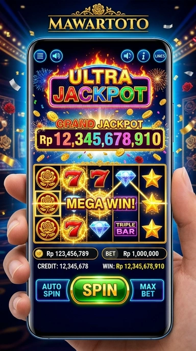Screenshot tampilan utama aplikasi mawartoto yang memudahkan navigasi.